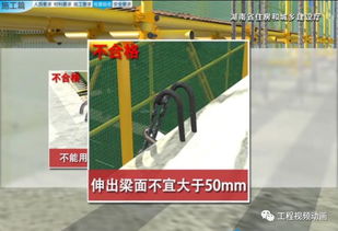 3d精品動畫,懸挑腳手架搭設安全標準化做法演示